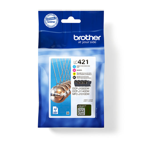 Brother LC421VAL ink cartridge 1 pc(s) Original Black, Cyan, Magenta, Yellow Brother LC421VAL ink cartridge 1 pc(s) Original Black, Cyan, Magenta, Yellow